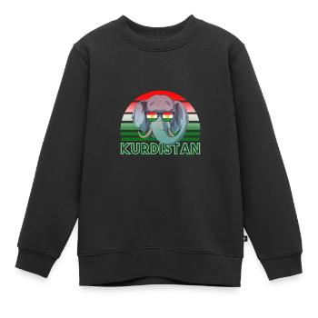 Kurdistan - Kinder Premium Organic Sweatshirt - Schwarz - Vorne - AI Model Kid Female (0cm)