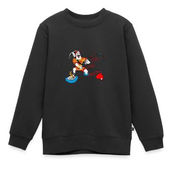 Pêcheurs, Wiltsch, Animaux, Nature, Eau, Suisse - Sweat Premium enfant bio - noir - Devant - AI Model Kid Female (0cm)