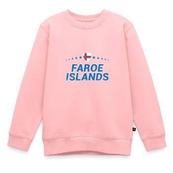Färöer Inseln - Kinder Premium Organic Sweatshirt - Rosa - Vorne - AI Model Kid Female (0cm)