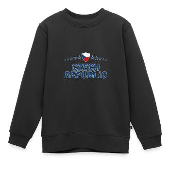 Tschechische Republik - Kinder Premium Organic Sweatshirt - Schwarz - Vorne - AI Model Kid Female (0cm)
