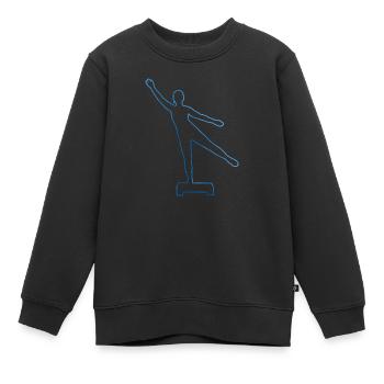 Aerobic Fitness Fitnesstraining Aerobic - Kinder Premium Organic Sweatshirt - Schwarz - Vorne - AI Model Kid Female (0cm)