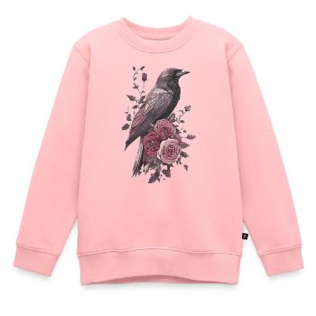 Raven - Kids Premium Organic Sweatshirt - rose - Front - AI Model Kid Female (0cm)