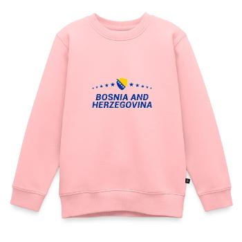 Bosnia and Herzegovina - Kids Premium Organic Sweatshirt - rose - Front - AI Model Kid Female (0cm)