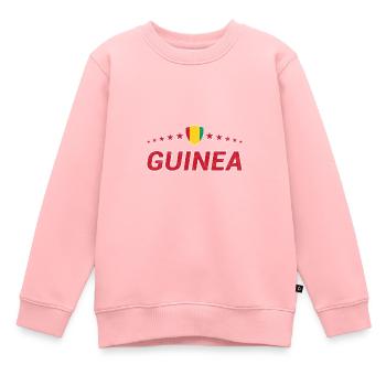 Guinée - Sweat Premium enfant bio - rose - Devant - AI Model Kid Female (0cm)