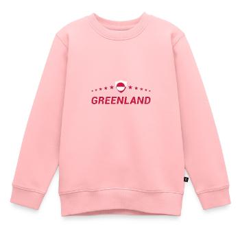 Grönland - Kinder Premium Organic Sweatshirt - Rosa - Vorne - AI Model Kid Female (0cm)