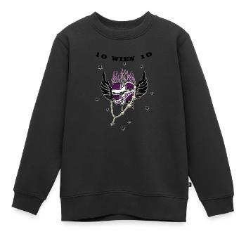 Favoriten - Kinder Premium Organic Sweatshirt - Schwarz - Vorne - AI Model Kid Female (0cm)