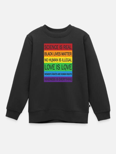 science estreal - Sweat Premium enfant bio - noir