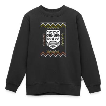 TALISMAN Masque DONDON, T-shirt Fun - Sweat Premium enfant bio - noir - Devant - AI Model Kid Female (0cm)