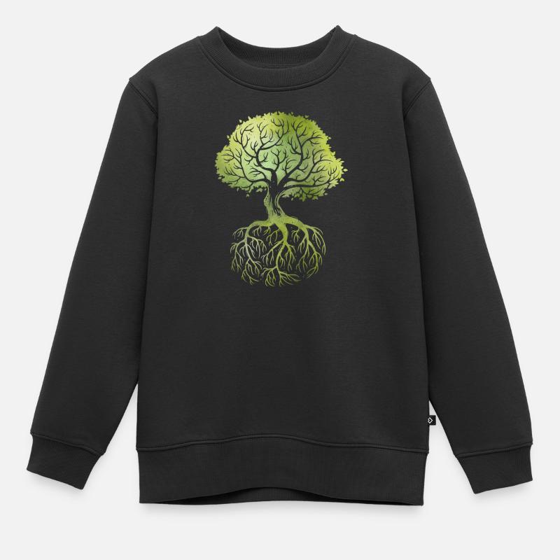 Roots - Kinder Premium Organic Sweatshirt - Schwarz