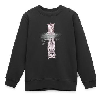 Be Strong - Kinder Premium Organic Sweatshirt - Schwarz - Vorne - AI Model Kid Female (0cm)