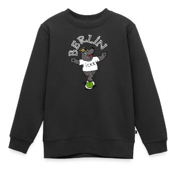 Berlin, Icke - Kinder Premium Organic Sweatshirt - Schwarz - Vorne - AI Model Kid Female (0cm)