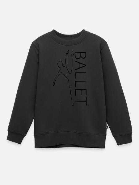 BALLET - Sweat Premium enfant bio - noir