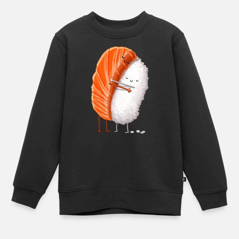 Sushi Hug - Sweat Premium enfant bio - noir