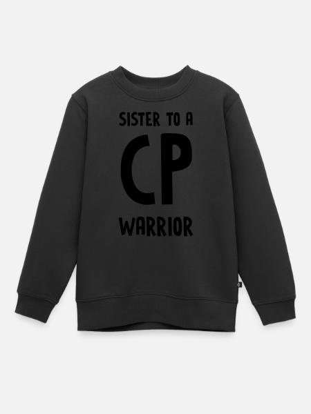 Sœur CP Warrior - Sweat Premium enfant bio - noir