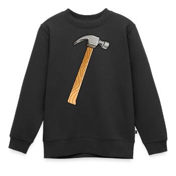 Hammer - Kinder Premium Organic Sweatshirt - Schwarz - Vorne - AI Model Kid Female (0cm)