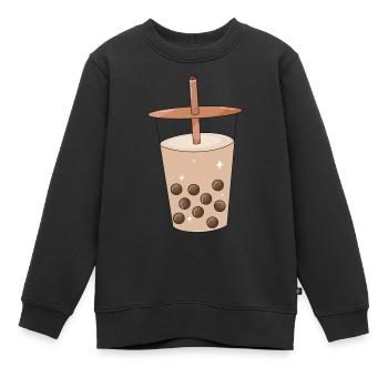 Bubble Tea - Kinder Premium Organic Sweatshirt - Schwarz - Vorne - AI Model Kid Female (0cm)