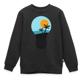 Voyage intelligent - Sweat Premium enfant bio - noir - Devant - AI Model Kid Female (0cm)