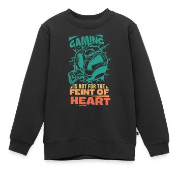 Gaming - Kinder Premium Organic Sweatshirt - Schwarz - Vorne - AI Model Kid Female (0cm)