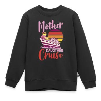 Kreuzfahrt - Kinder Premium Organic Sweatshirt - Schwarz - Vorne - AI Model Kid Female (0cm)