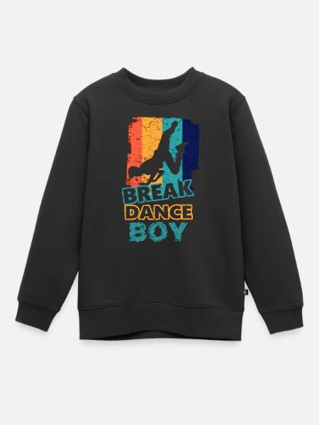 Breakdance Junge Breakdancer Tanzen - Kinder Premium Organic Sweatshirt - Schwarz