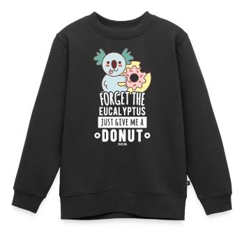 Koala Donut Eukalyptus Australien - Kinder Premium Organic Sweatshirt - Schwarz - Vorne - AI Model Kid Female (0cm)