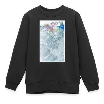 Sirènes - Sweat Premium enfant bio - noir - Devant - AI Model Kid Female (0cm)
