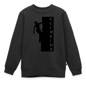 Escalade - Sweat Premium enfant bio - noir - Devant - AI Model Kid Female (0cm)