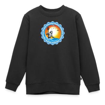 Virginia Beach King Neptune - Sweat Premium enfant bio - noir - Devant - AI Model Kid Female (0cm)
