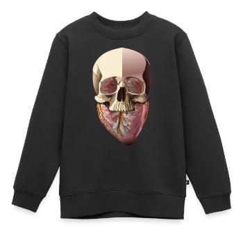 head and heart - Kinder Premium Organic Sweatshirt - Schwarz - Vorne - AI Model Kid Female (0cm)