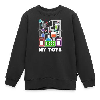 Superviseur Énoncé de carrière Scientifique - Sweat Premium enfant bio - noir - Devant - AI Model Kid Female (0cm)