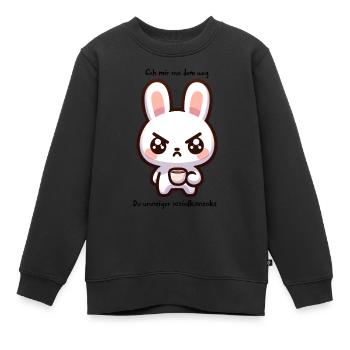 Écarte-toi de mon chemin - Sweat Premium enfant bio - noir - Devant - AI Model Kid Female (0cm)