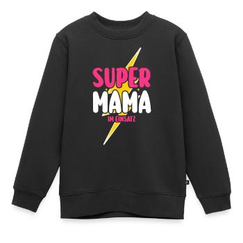 Mutter Muttertag Mama - Kinder Premium Organic Sweatshirt - Schwarz - Vorne - AI Model Kid Female (0cm)