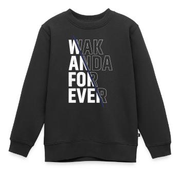 Wach Anda für immer - Kinder Premium Organic Sweatshirt - Schwarz - Vorne - AI Model Kid Female (0cm)