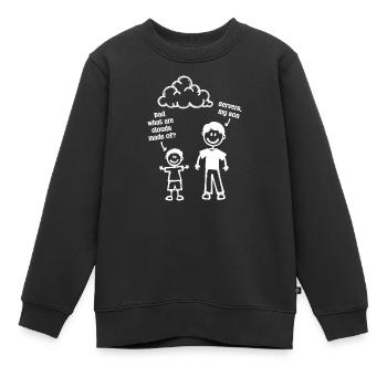 Developer Coden Computerfreak Webentwickler Geek - Kinder Premium Organic Sweatshirt - Schwarz - Vorne - AI Model Kid Female (0cm)