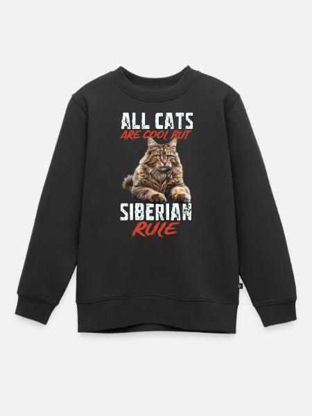 Sibérien - Sweat Premium enfant bio - noir