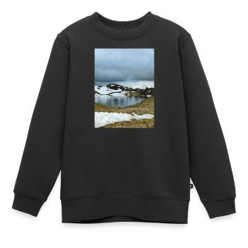 Runder See in Oisans - Kinder Premium Organic Sweatshirt - Schwarz - Vorne - AI Model Kid Female (0cm)