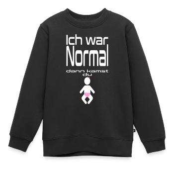 Lustiger Spruch Mädchen Baby Grafik - Kinder Premium Organic Sweatshirt - Schwarz - Vorne - AI Model Kid Female (0cm)