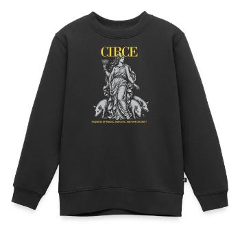 Circe – Göttin der Magie und Hexerei - Kinder Premium Organic Sweatshirt - Schwarz - Vorne - AI Model Kid Female (0cm)