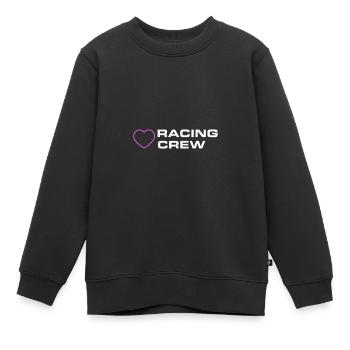 Racing Crew - Kinder Premium Organic Sweatshirt - Schwarz - Vorne - AI Model Kid Female (0cm)
