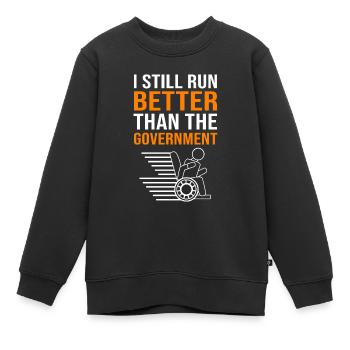 Rollstuhl - Kinder Premium Organic Sweatshirt - Schwarz - Vorne - AI Model Kid Female (0cm)
