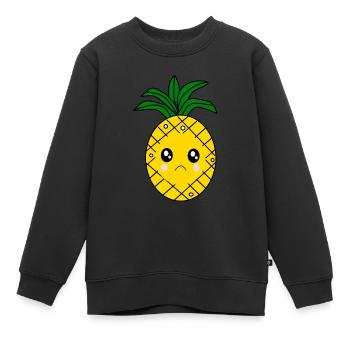 Ananas Kawaii Fruits Kawaii Fruits Kawaii - Sweat Premium enfant bio - noir - Devant - AI Model Kid Female (0cm)