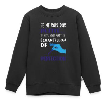 Je suis un échantillon de perfection - Sweat Premium enfant bio - noir - Devant - AI Model Kid Female (0cm)