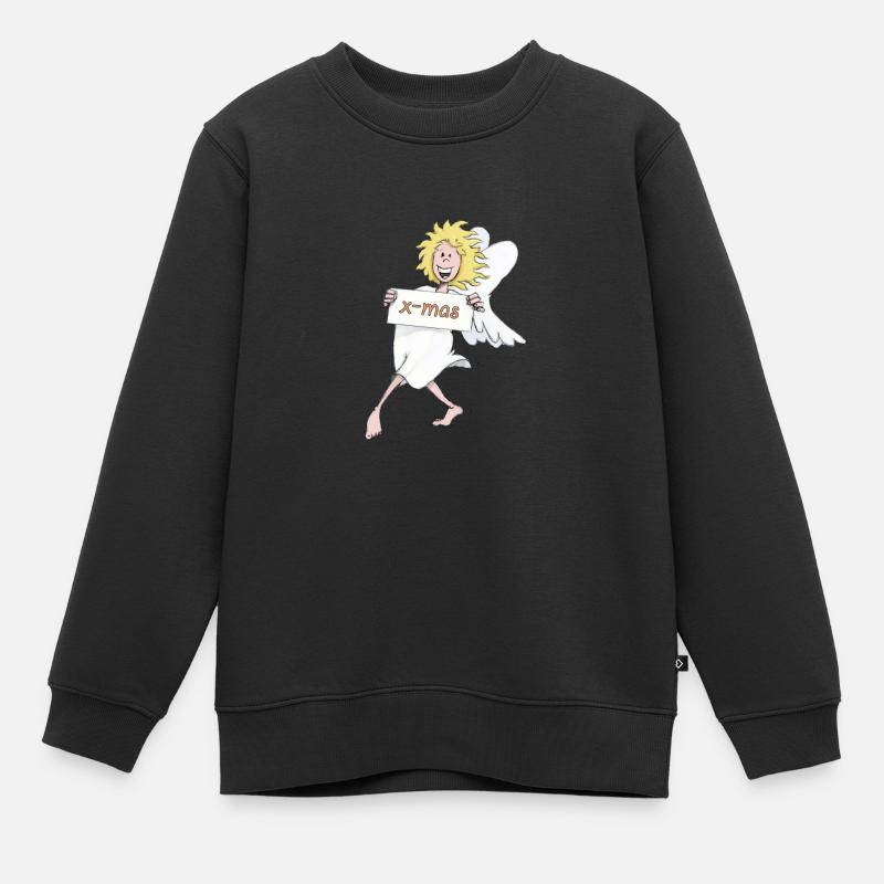 Cloud nine xmas - Kinder Premium Organic Sweatshirt - Schwarz