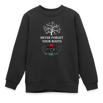 Libyen Never Forget Your Roots - Kinder Premium Organic Sweatshirt - Schwarz - Vorne - AI Model Kid Female (0cm)