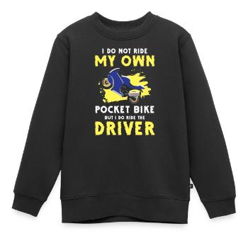 Motocross Bikerin Track Matsch - Kinder Premium Organic Sweatshirt - Schwarz - Vorne - AI Model Kid Female (0cm)