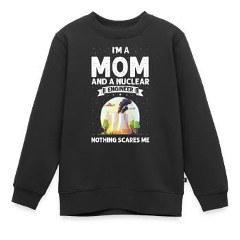 Kernenergie Spruch für Kernenergie - Kinder Premium Organic Sweatshirt - Schwarz - Vorne - AI Model Kid Female (0cm)