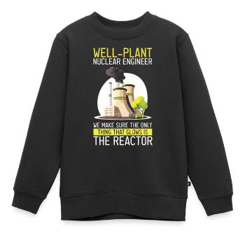 Nuklearingenieur für Kernkraftwerk und Kernenergie - Kinder Premium Organic Sweatshirt - Schwarz - Vorne - AI Model Kid Female (0cm)