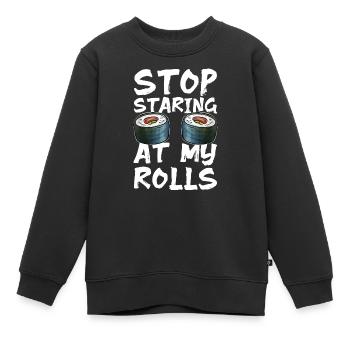 Japanisch Nigiri - Kinder Premium Organic Sweatshirt - Schwarz - Vorne - AI Model Kid Female (0cm)