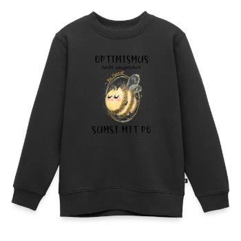 Biene Optimismus Sumsi mit Po - Kinder Premium Organic Sweatshirt - Schwarz - Vorne - AI Model Kid Female (0cm)