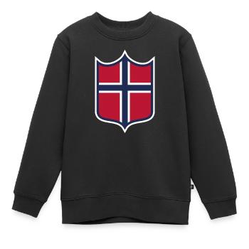 Norway - Kids Premium Organic Sweatshirt - black - Front - AI Model Kid Female (0cm)
